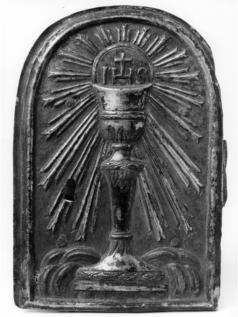 calice eucaristico (sportello di tabernacolo) - bottega napoletana (seconda metà sec. XIX)