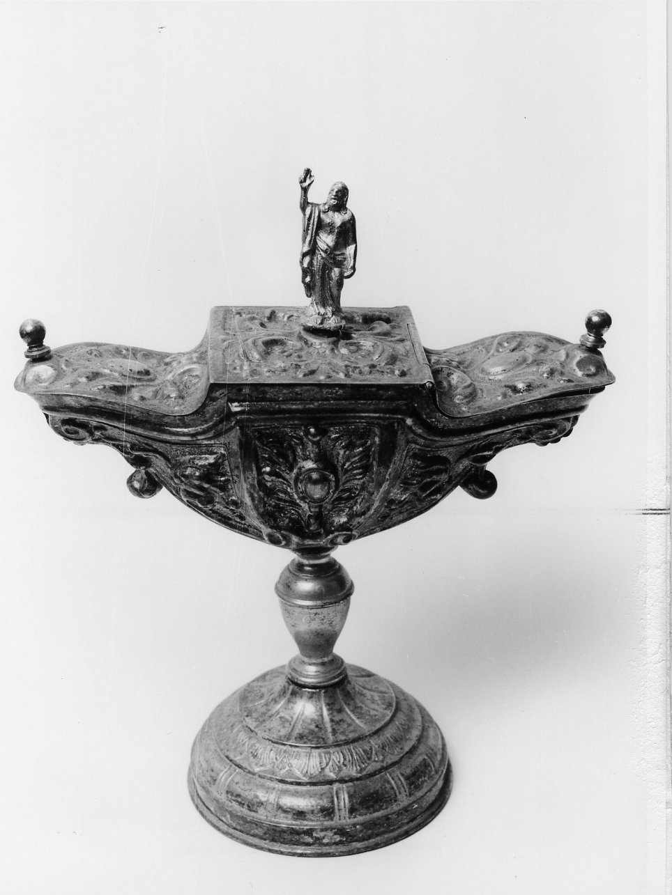 navicella portaincenso - bottega napoletana (metà sec. XIX)