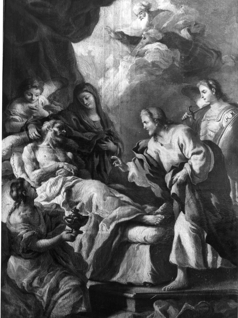 morte di San Giuseppe (dipinto) - ambito napoletano (seconda metà sec. XVIII)