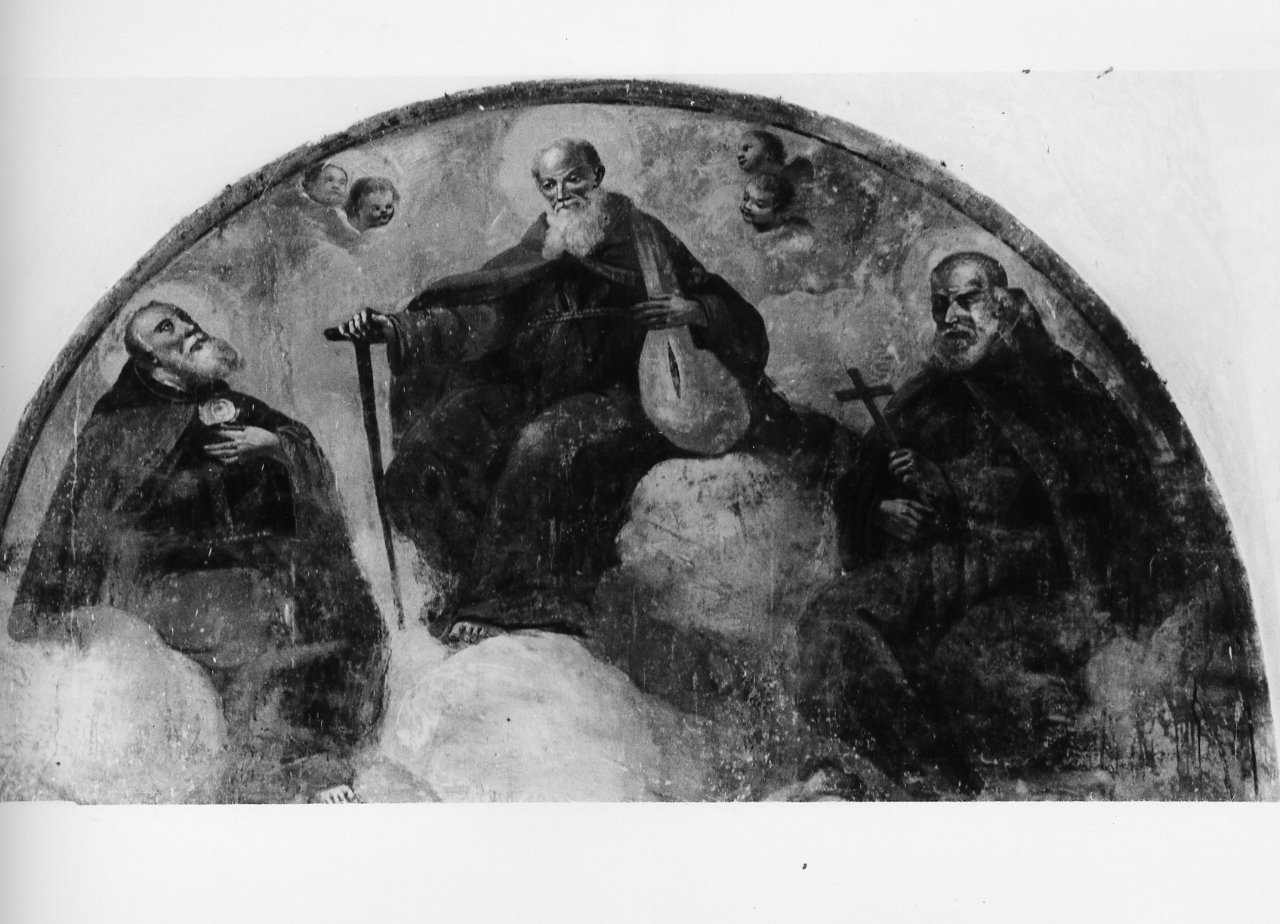 gloria di Santi francescani (dipinto) - ambito napoletano (fine sec. XVIII)