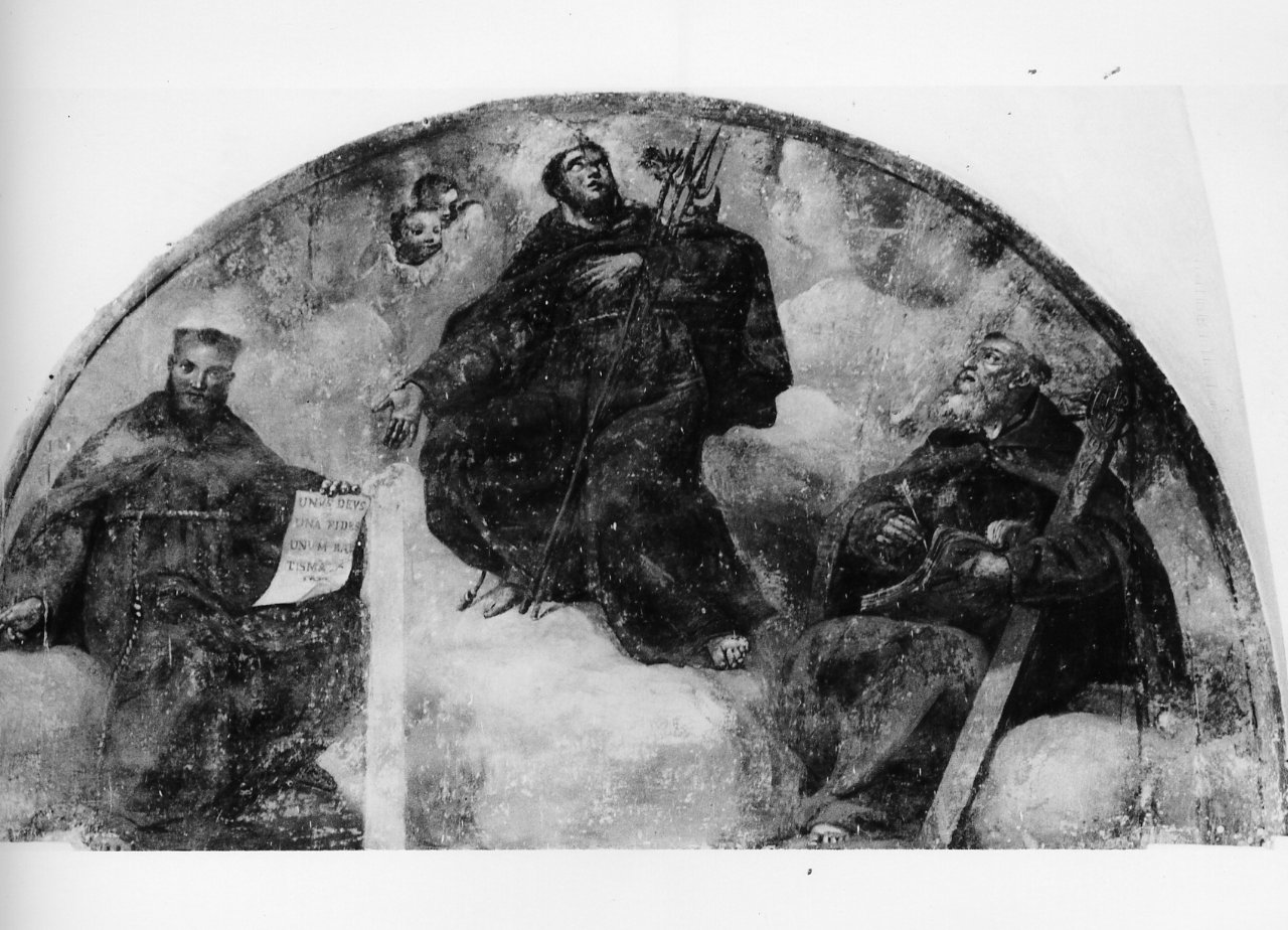 gloria di Santi francescani (dipinto) - ambito napoletano (fine sec. XVIII)