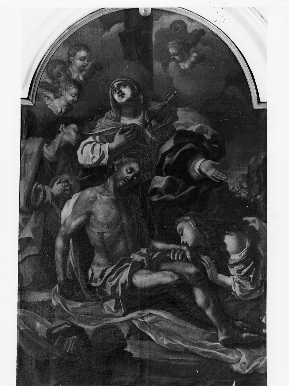 compianto sul Cristo morto (dipinto) - ambito napoletano (seconda metà sec. XVIII)