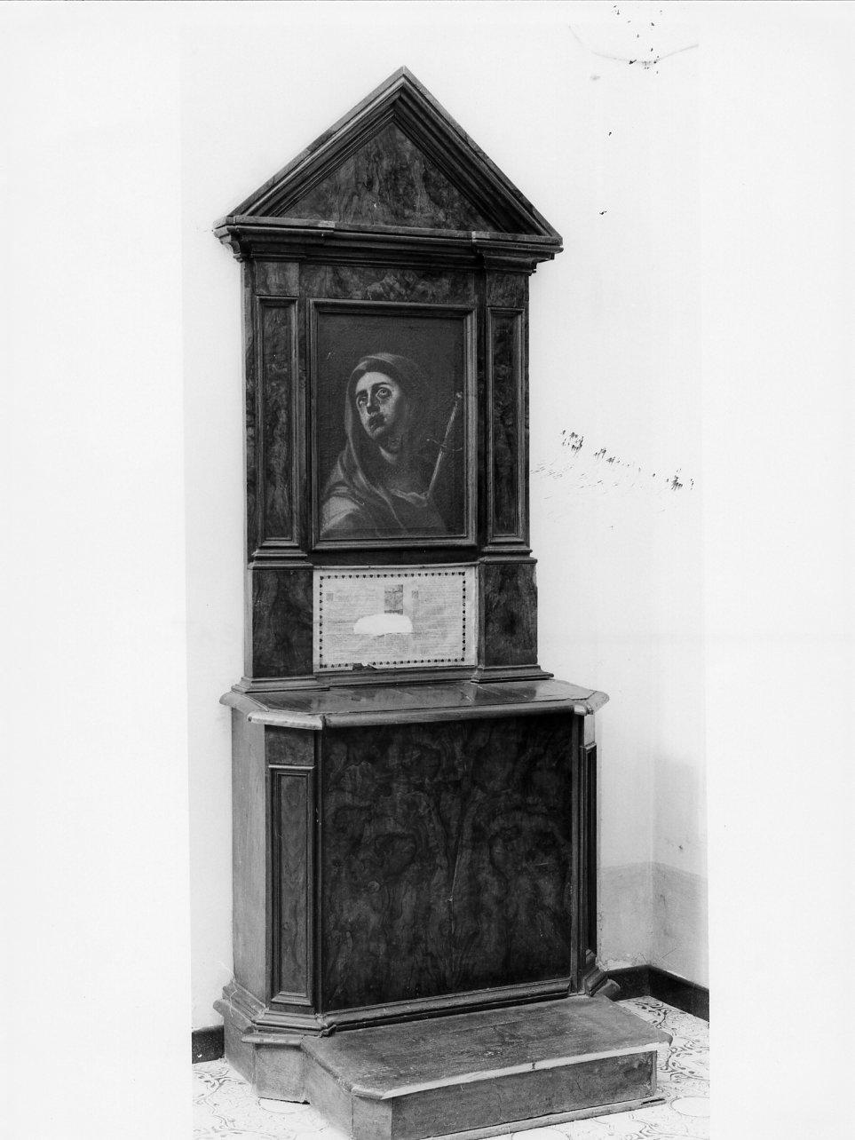 inginocchiatoio, serie - bottega napoletana (prima metà sec. XVIII)