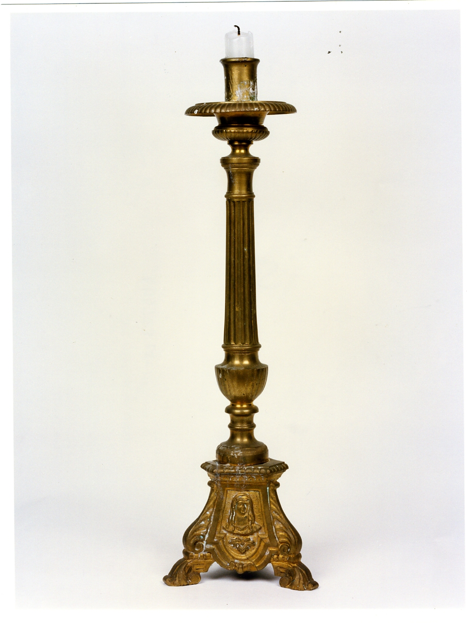 candelabro, serie - bottega napoletana (fine sec. XIX)