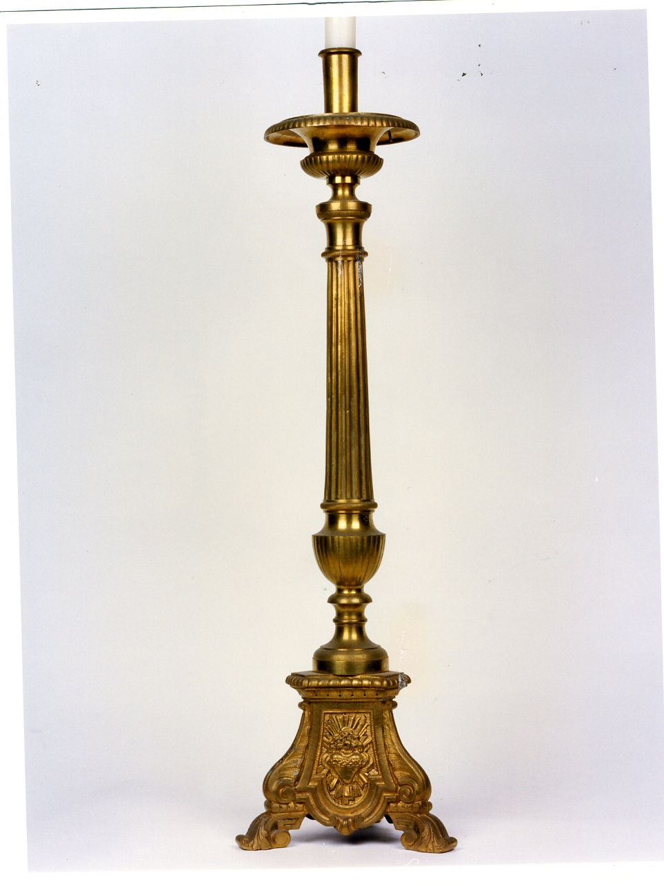 candelabro, serie - bottega napoletana (fine sec. XIX)