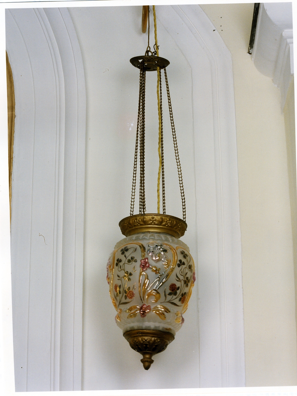 lampada pensile, serie - bottega napoletana (primo quarto sec. XX)