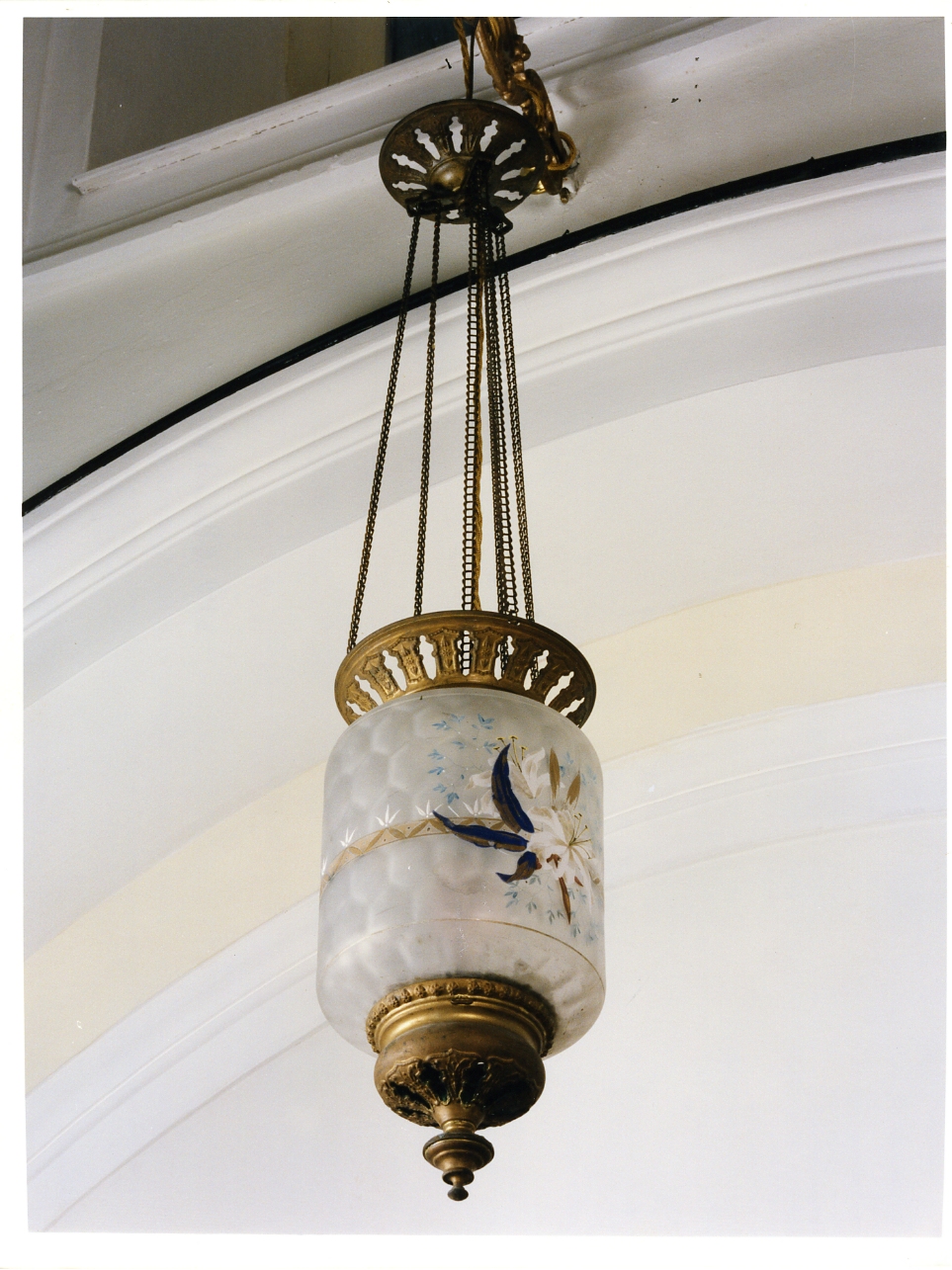 lampada pensile, serie - bottega napoletana (primo quarto sec. XX)