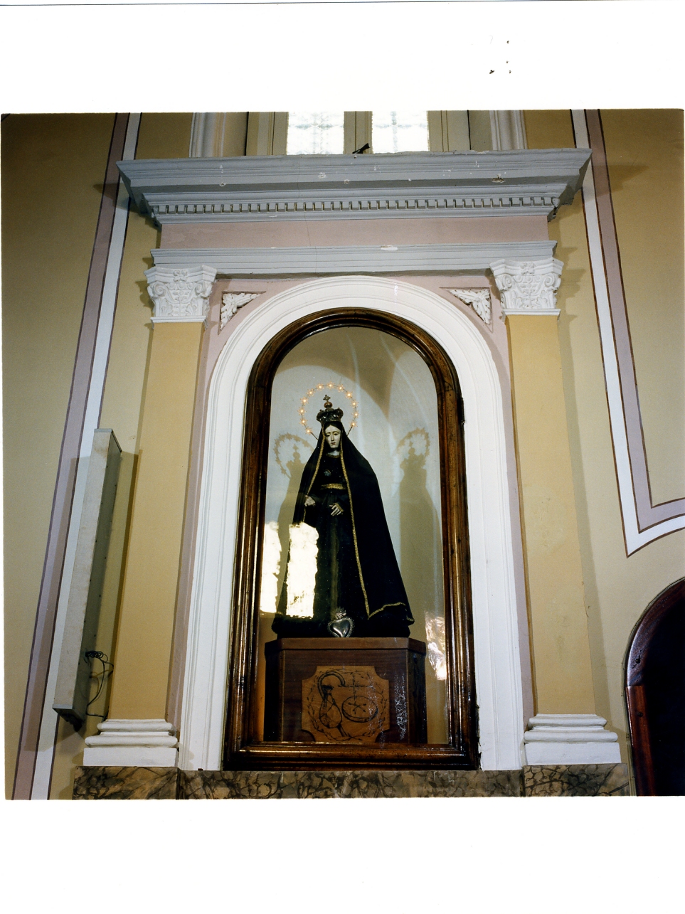 mostra d'altare, serie - bottega campana (seconda metà sec. XIX)