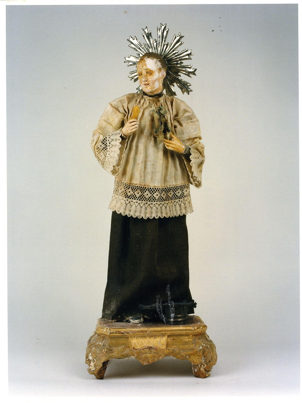 San Luigi Gonzaga (statuetta) - bottega napoletana (metà sec. XIX)
