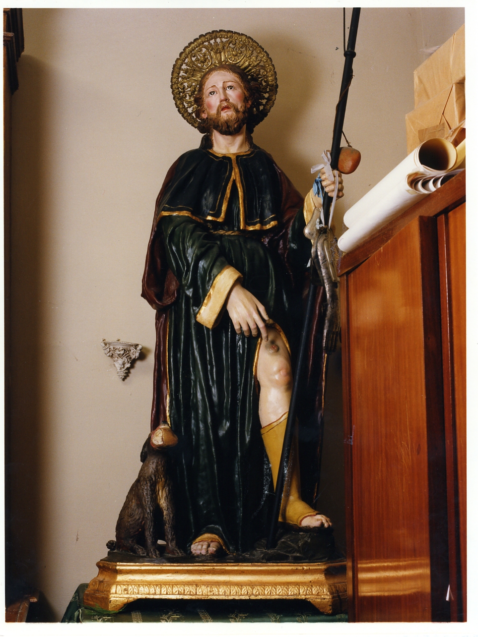 San Rocco (statua) - bottega napoletana (primo quarto sec. XX)