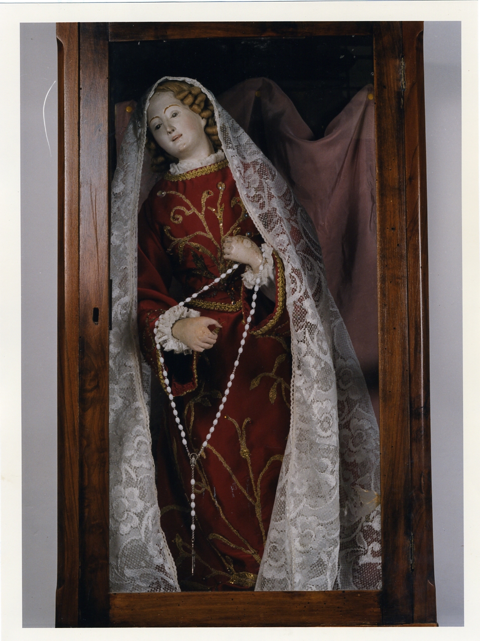 Madonna del Rosario (statuetta) - bottega napoletana (prima metà sec. XIX)