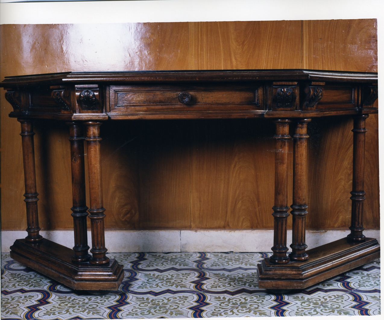 console - bottega napoletana (fine/inizio secc. XIX/ XX)