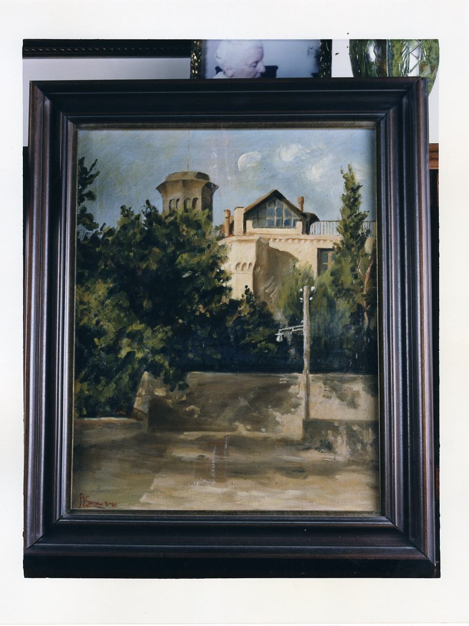 veduta di un palazzo (dipinto) di Sessa Rosa (sec. XX)