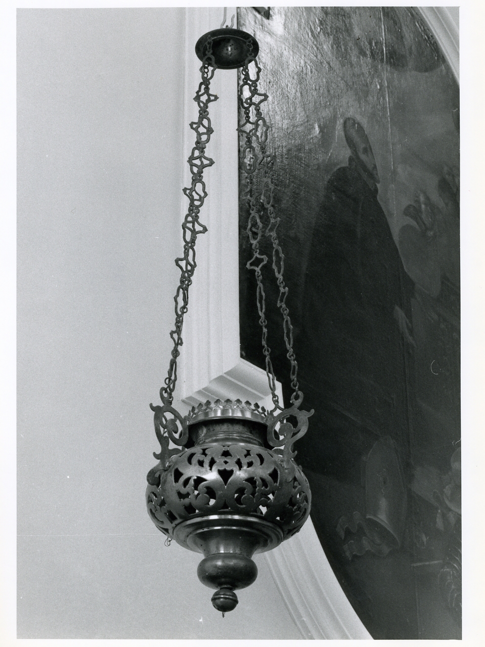 lampada del SS. Sacramento, serie - bottega napoletana (prima metà sec. XX)