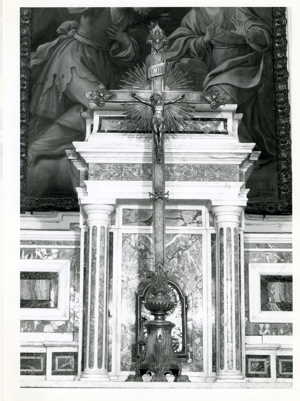 croce d'altare - bottega napoletana (seconda metà sec. XIX)