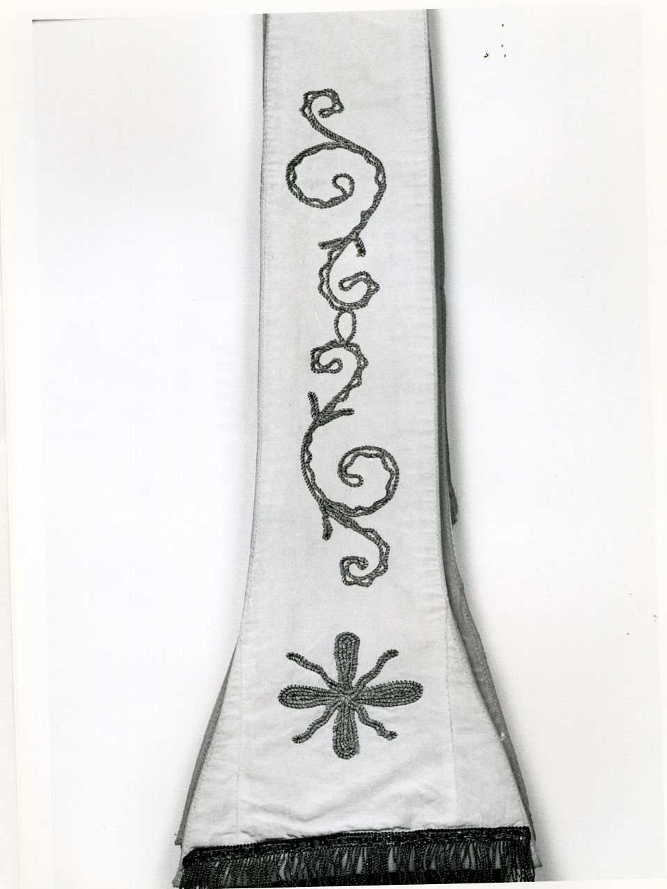 stola, elemento d'insieme - manifattura napoletana (seconda metà sec. XIX)