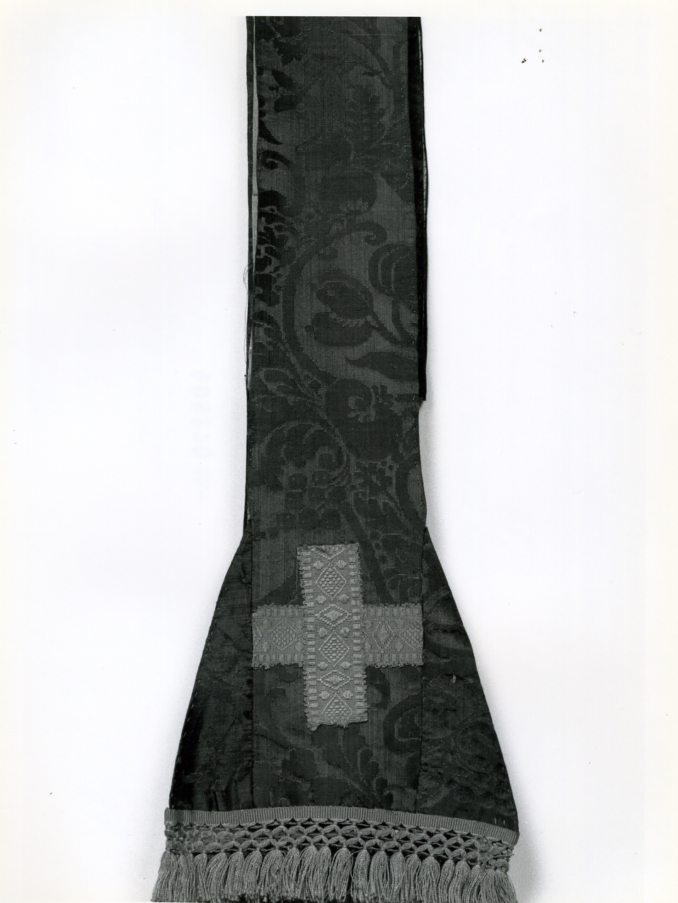 stola, elemento d'insieme - manifattura napoletana (ultimo quarto sec. XIX)