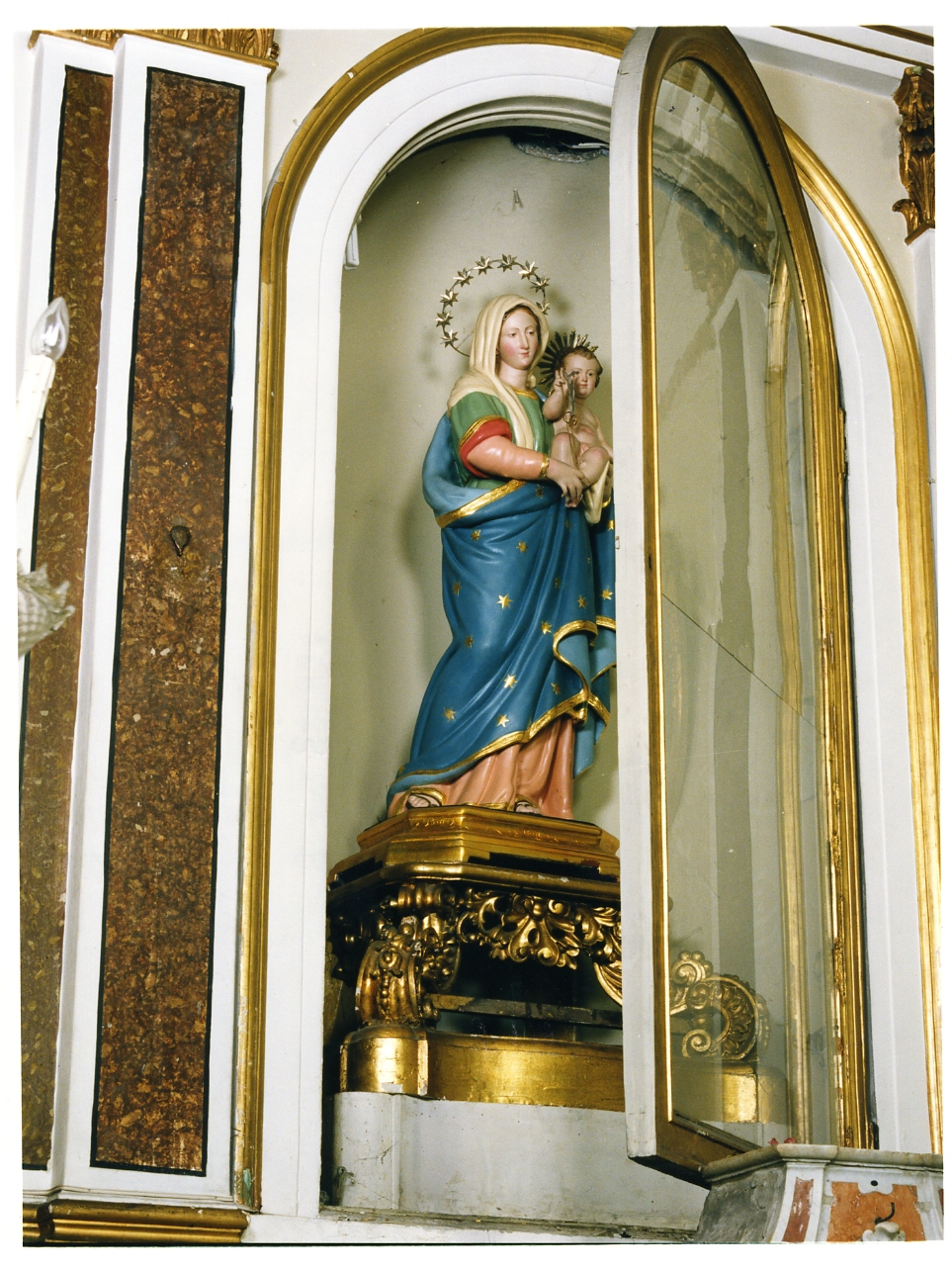 Madonna con Bambino (statuetta) di Citarelli Francesco (sec. XIX)