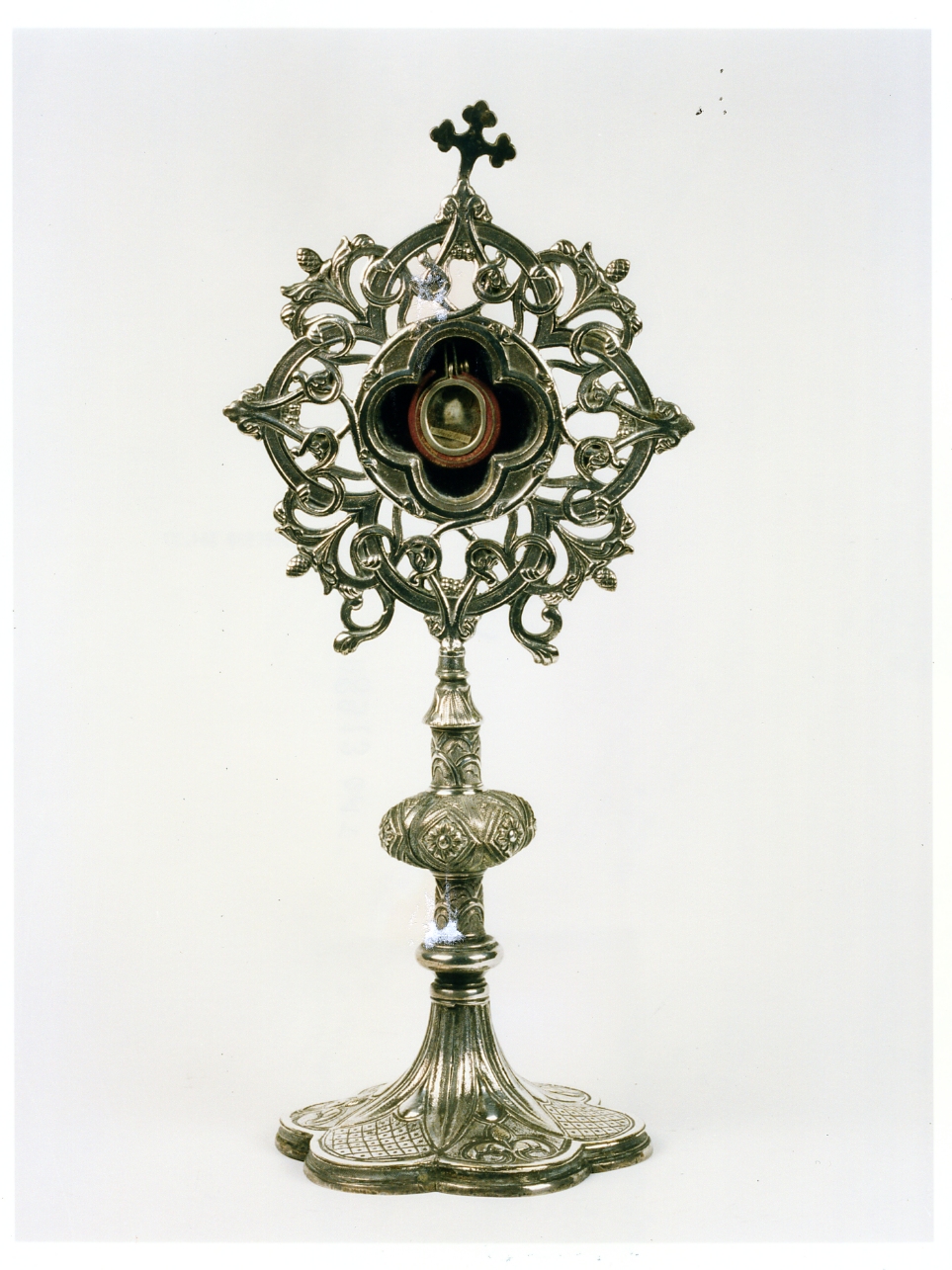 reliquiario - a ostensorio - bottega napoletana (seconda metà sec. XIX)