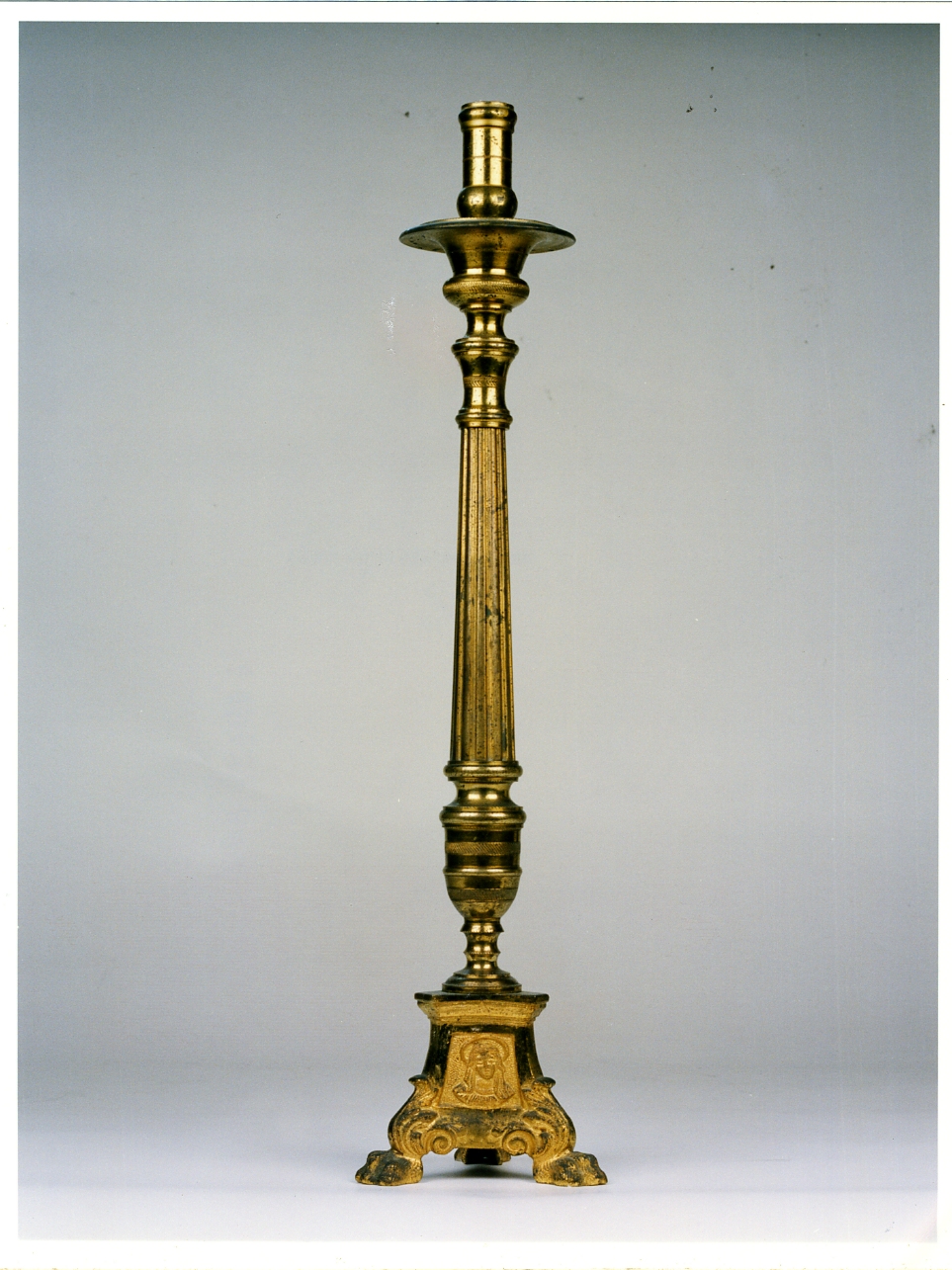 candelabro, serie - bottega napoletana (seconda metà sec. XIX)