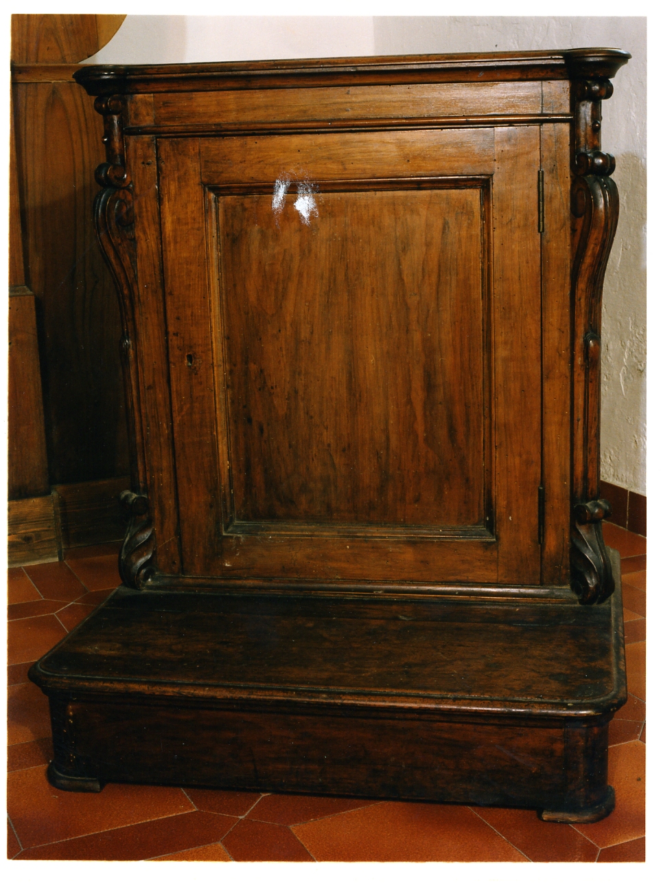 inginocchiatoio - bottega napoletana (fine/inizio secc. XIX/ XX)