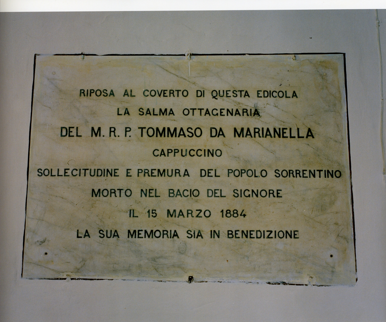 lapide tombale - bottega campana (sec. XIX)