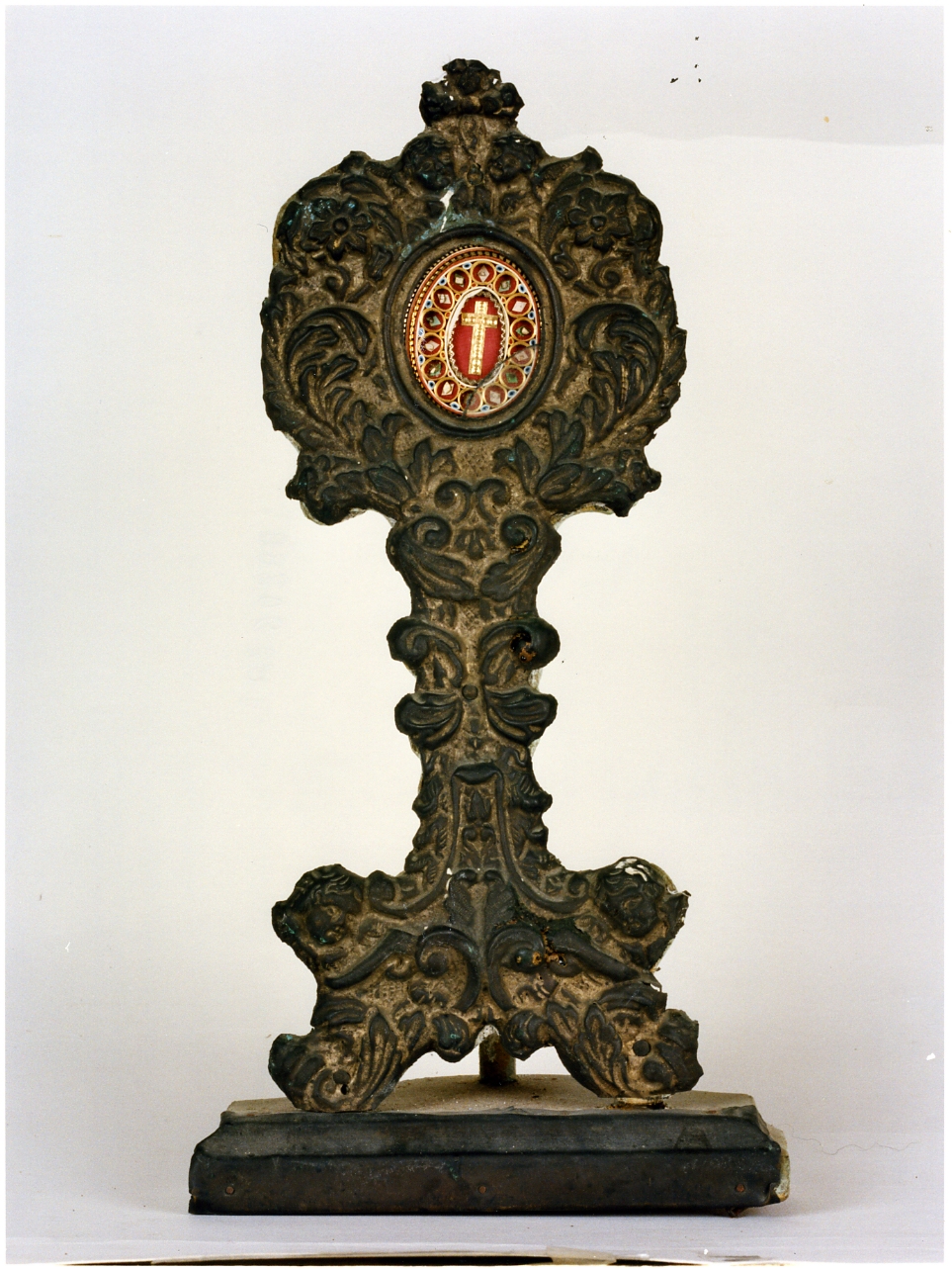 reliquiario - a ostensorio - bottega napoletana (seconda metà sec. XIX)