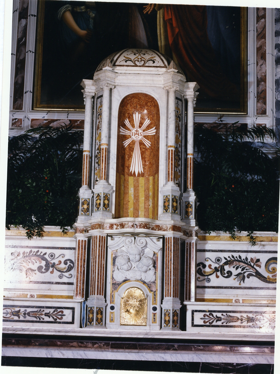 tabernacolo - a tempietto - bottega napoletana (ultimo quarto sec. XIX)