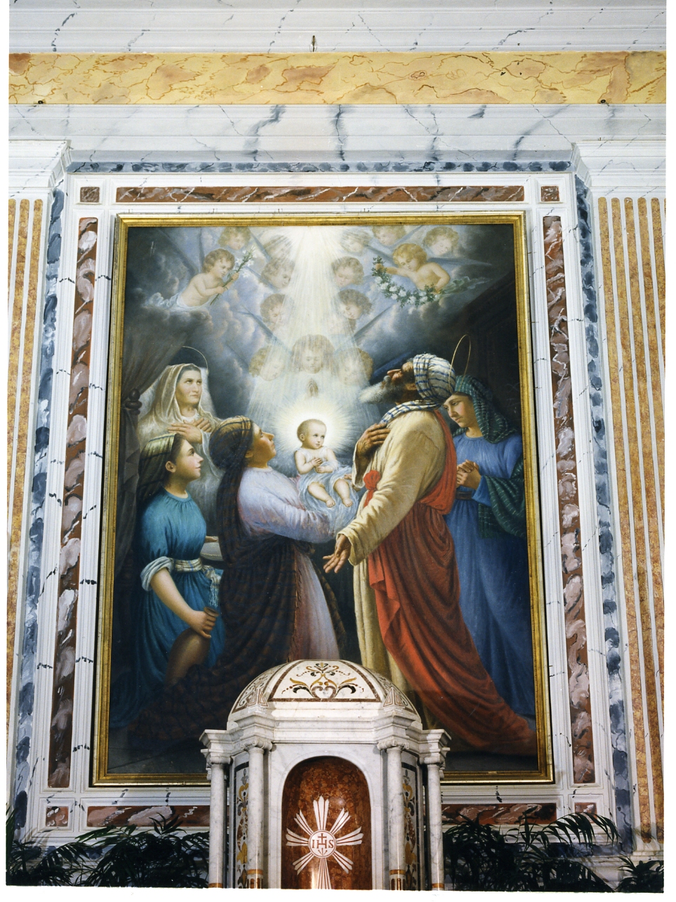 nascita di Maria Vergine (pala d'altare) - ambito campano (ultimo quarto sec. XIX)