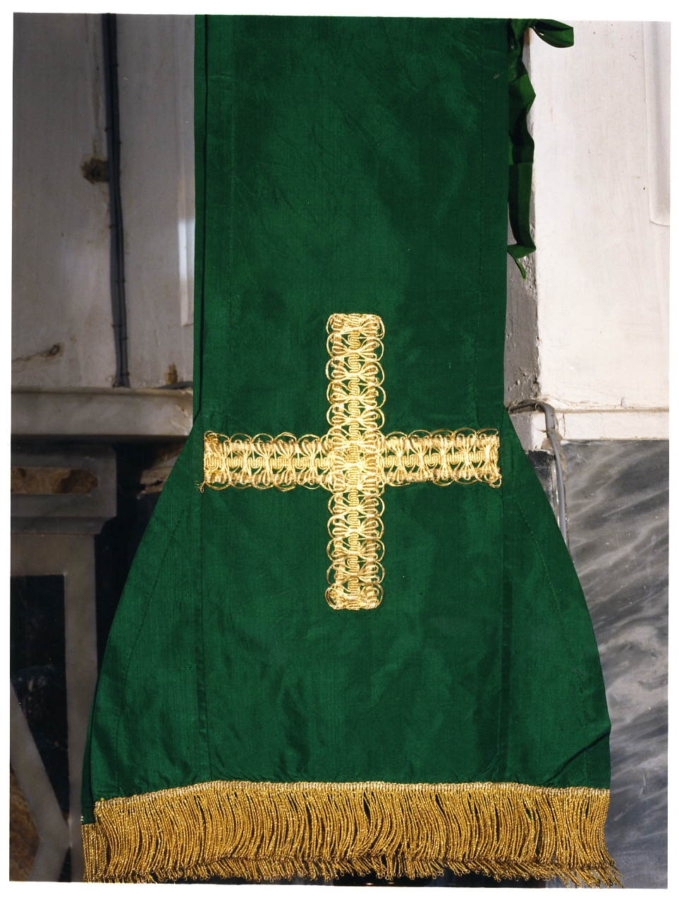 stola, elemento d'insieme - manifattura napoletana (ultimo quarto sec. XIX)