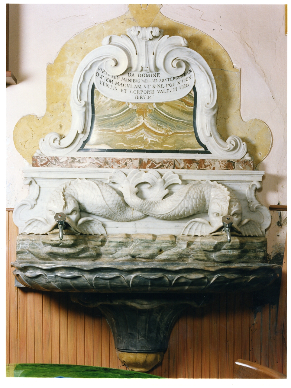 lavabo da sacrestia - bottega napoletana (sec. XVIII)