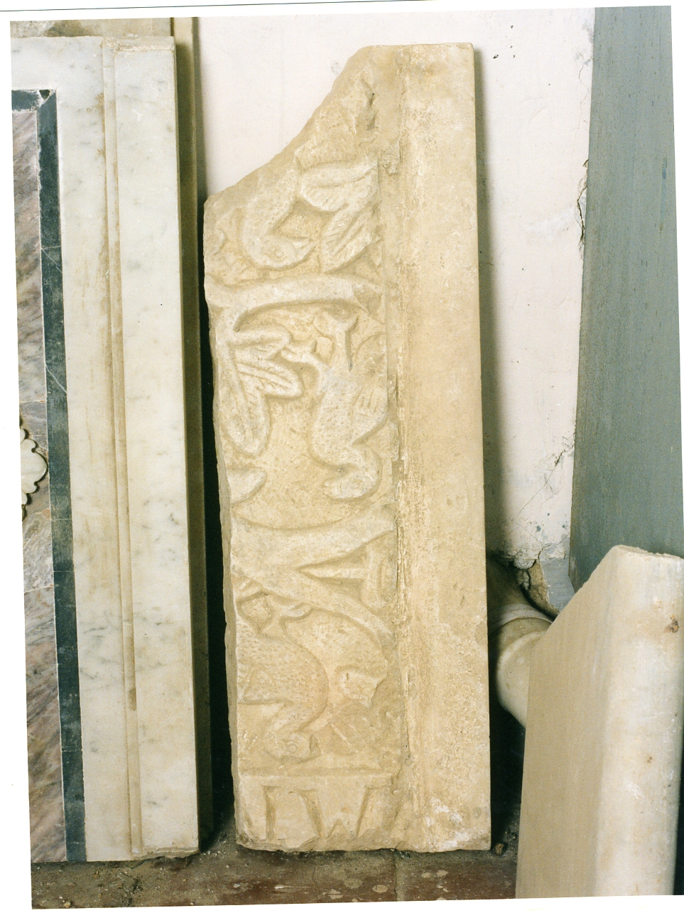 pluteo, frammento - bottega napoletana (prima metà sec. XI)