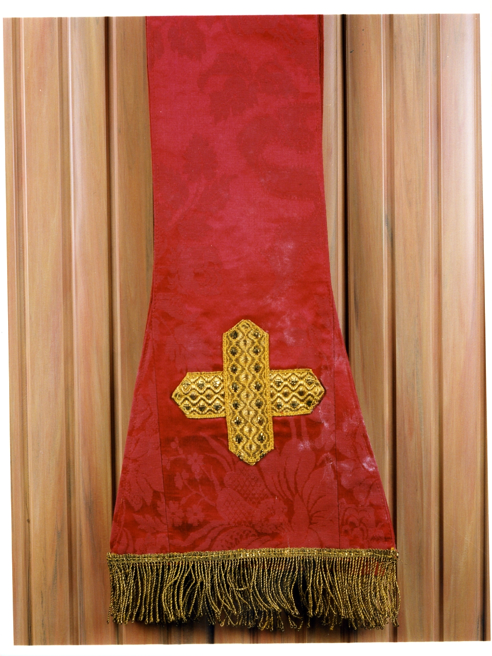 stola, elemento d'insieme - manifattura napoletana (ultimo quarto sec. XIX)