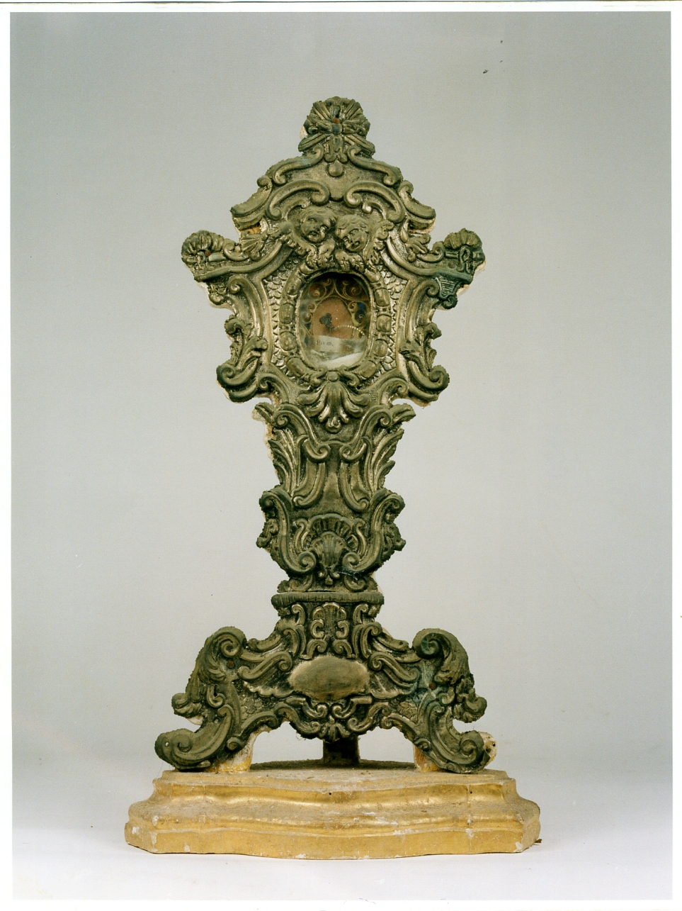 reliquiario - a ostensorio, serie - bottega napoletana (metà sec. XIX)