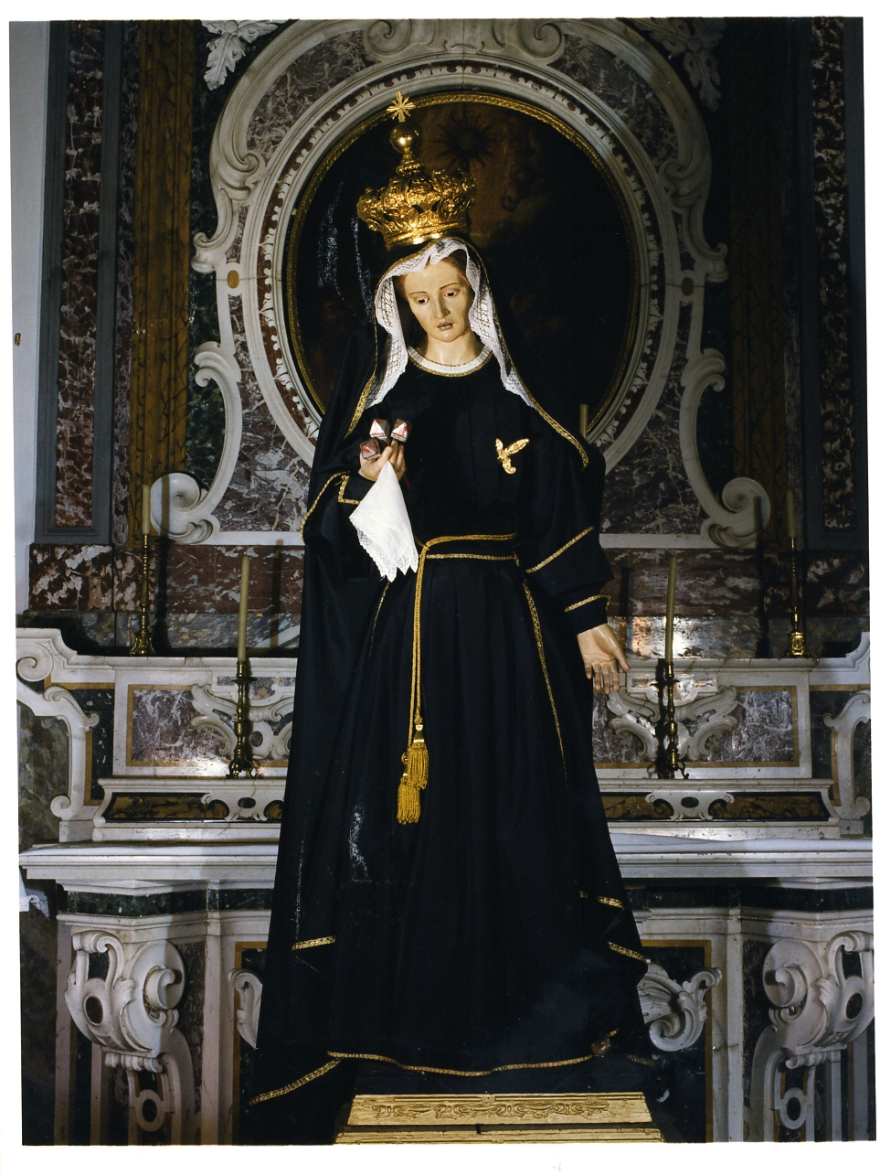 Madonna Addolorata (statua) - bottega campana (ultimo quarto sec. XIX)