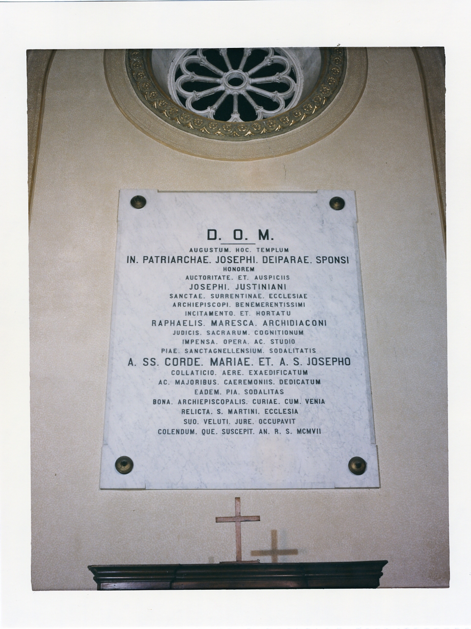 lapide commemorativa - bottega campana (inizio sec. XX)