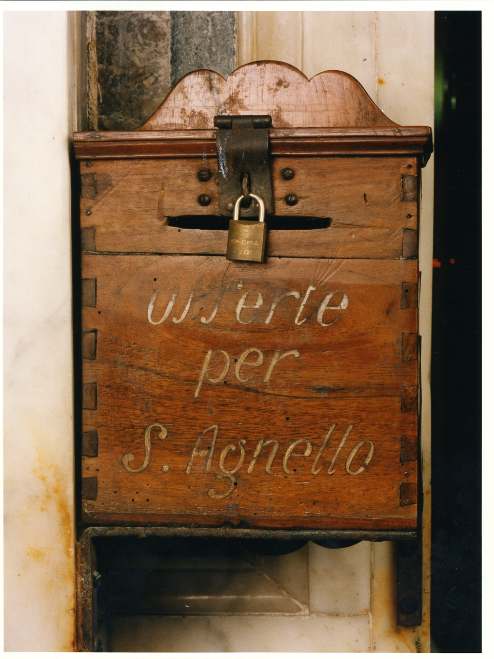 cassetta per elemosine, serie - bottega napoletana (fine sec. XIX)