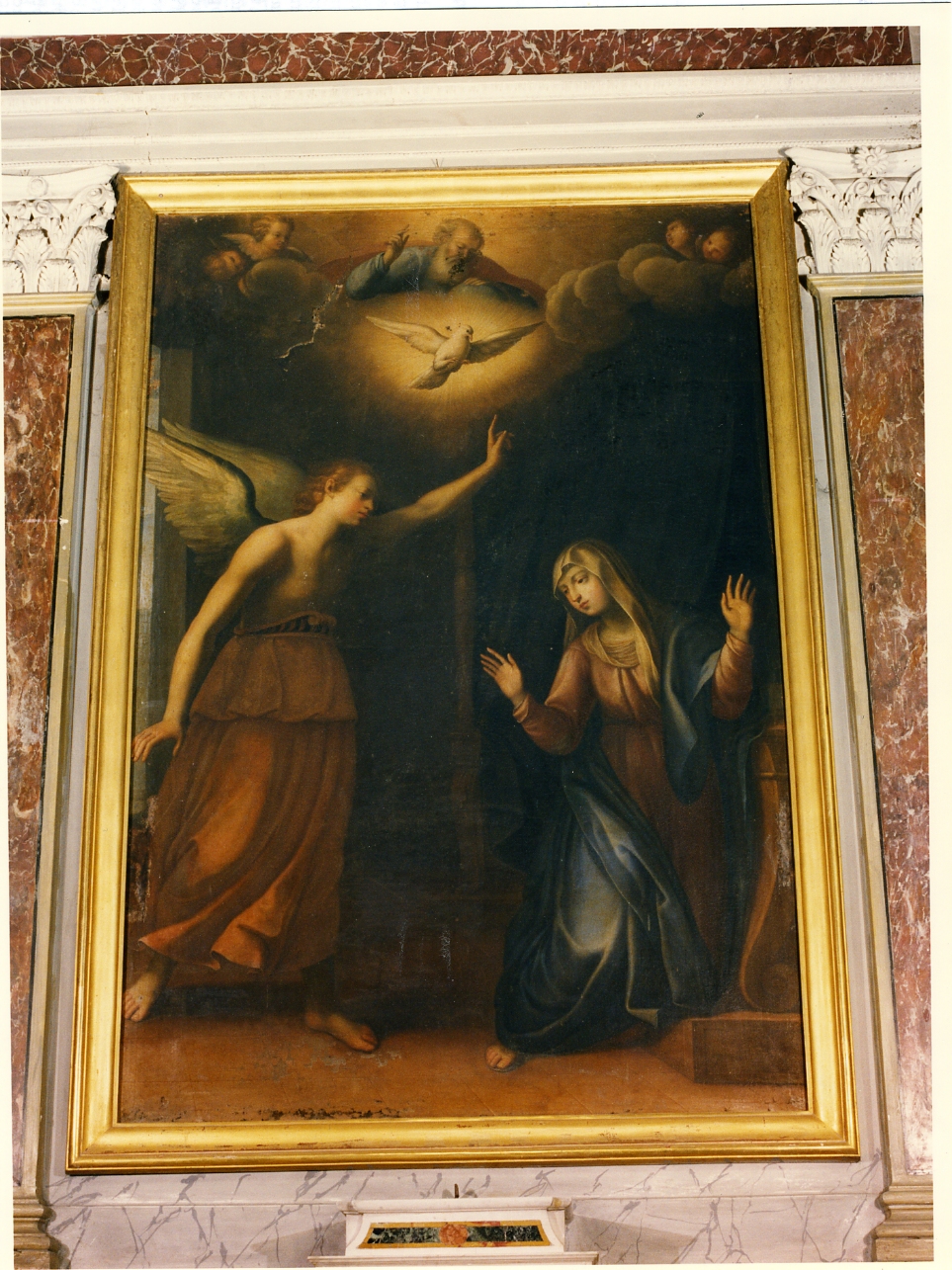 Annunciazione (pala d'altare) di De Castro Giacomo (metà sec. XVII)
