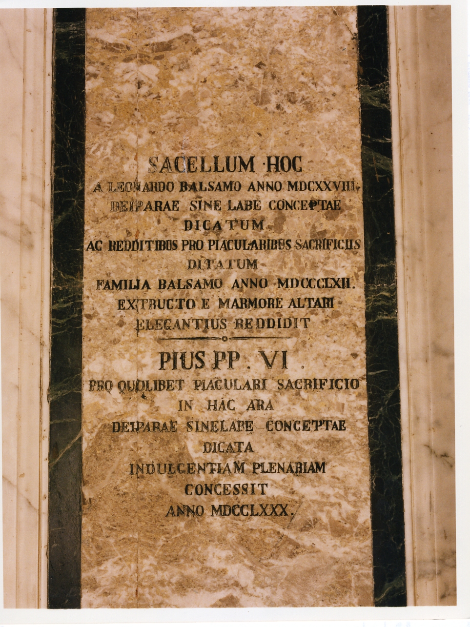 lapide commemorativa - bottega campana (sec. XIX)