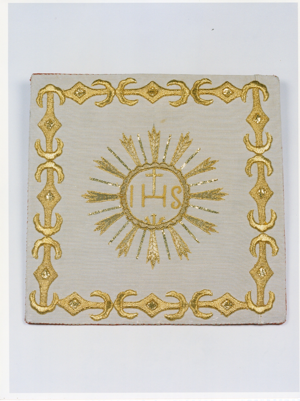 borsa del corporale, elemento d'insieme - manifattura napoletana (seconda metà sec. XIX)