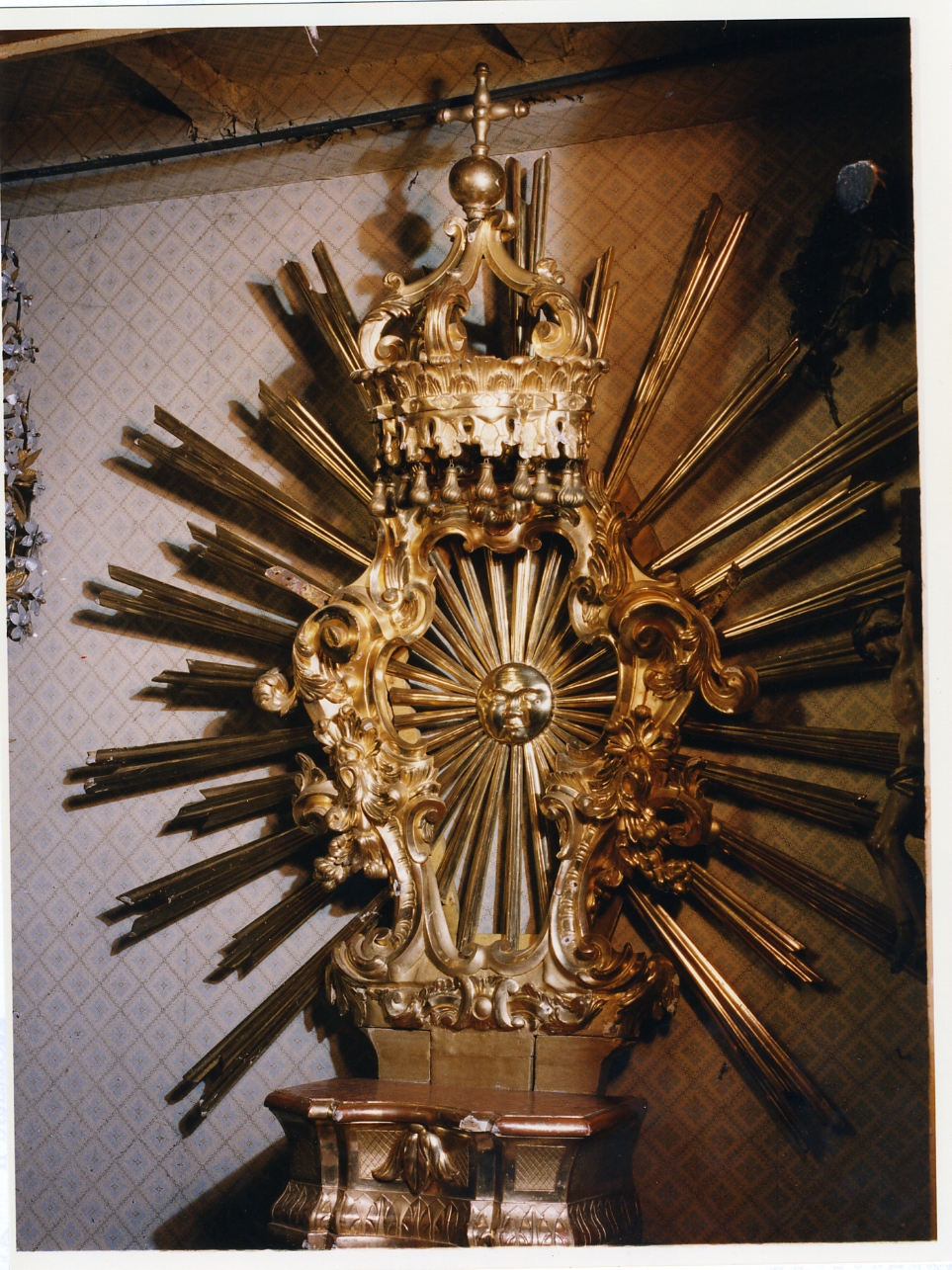 tronetto per esposizione eucaristica - bottega napoletana (metà sec. XIX)