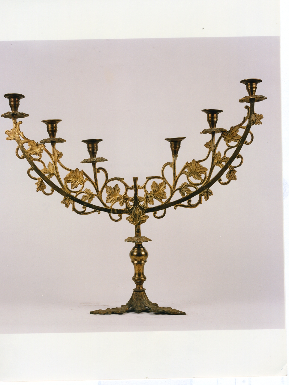 candeliere d'altare - bottega campana (fine sec. XIX)