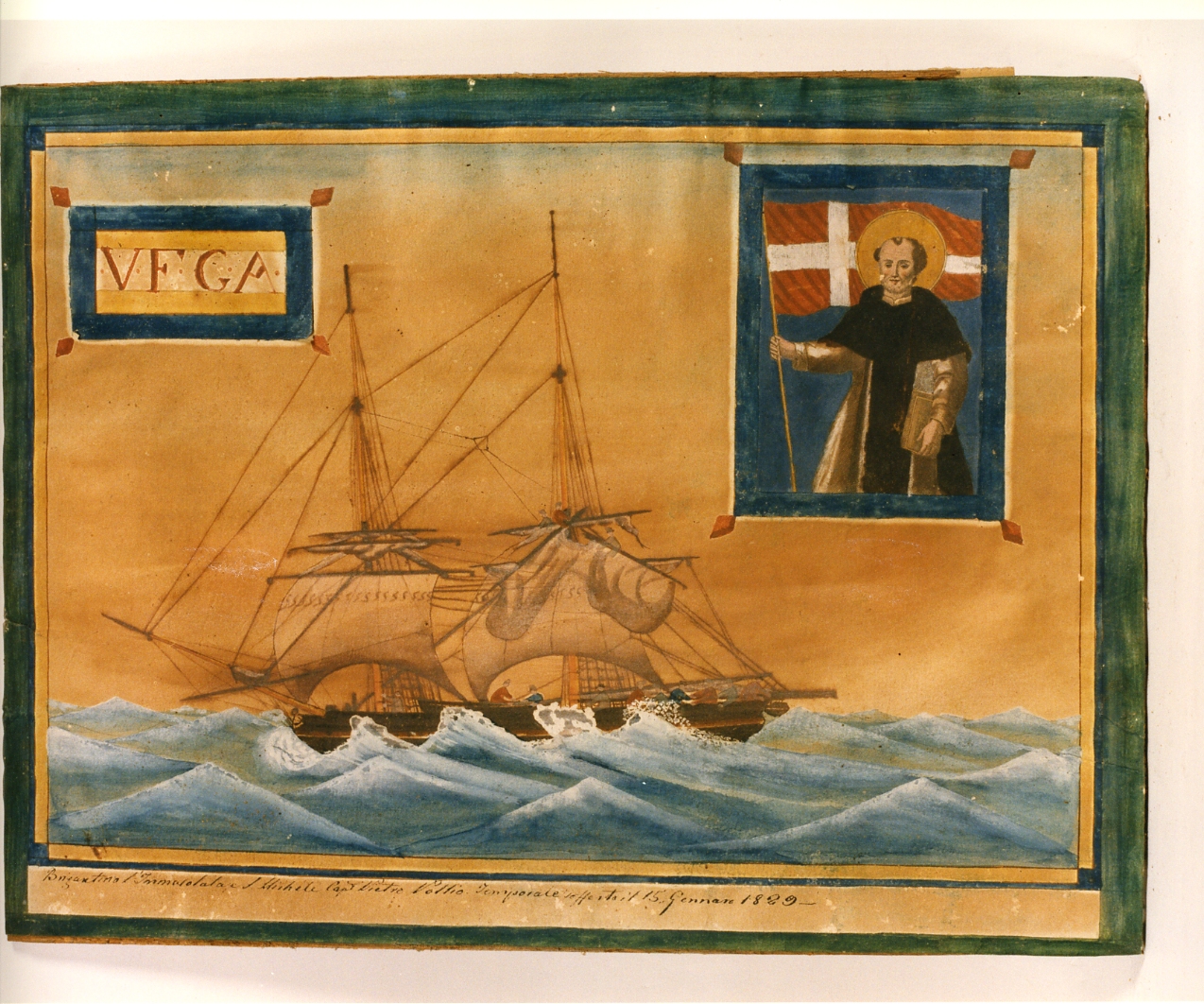 veliero (dipinto) - ambito napoletano (sec. XIX)