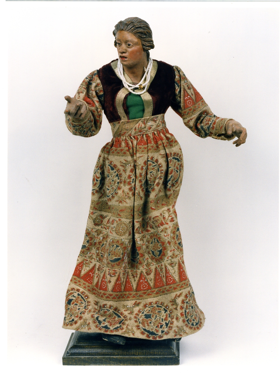 figura femminile (statuetta di presepio) - bottega napoletana (fine sec. XIX)