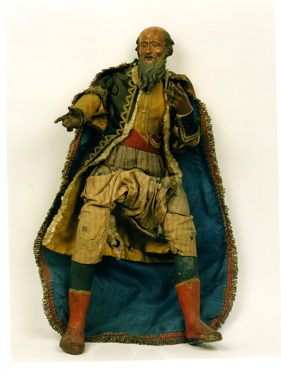 figura maschile (statuetta di presepio) - bottega napoletana (metà sec. XIX)