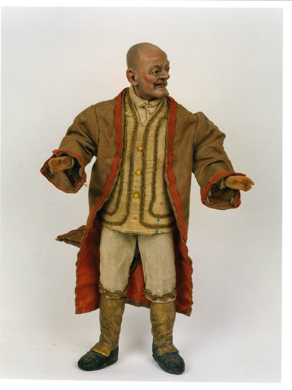 figura maschile (statuetta di presepio) - bottega napoletana (seconda metà sec. XIX)