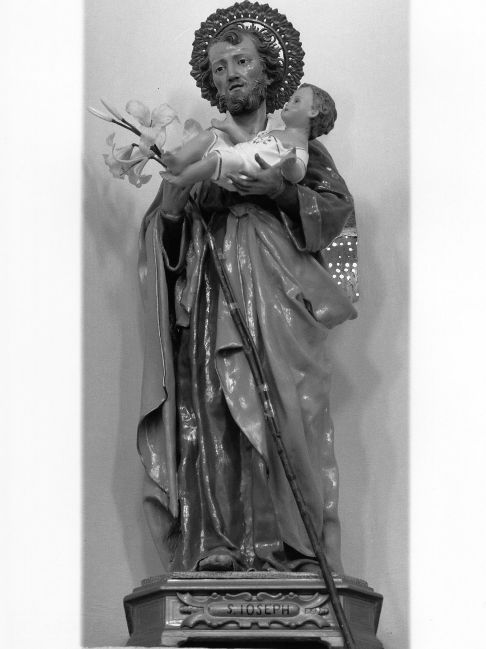 San Giuseppe e Gesù Bambino (statua) - ambito napoletano (fine sec. XIX)