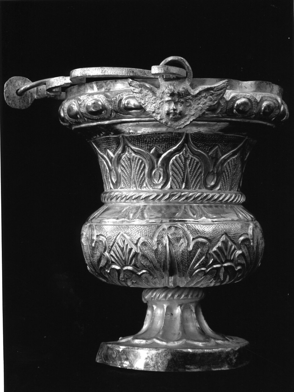 secchiello per l'acqua benedetta - bottega napoletana (prima metà sec. XIX)