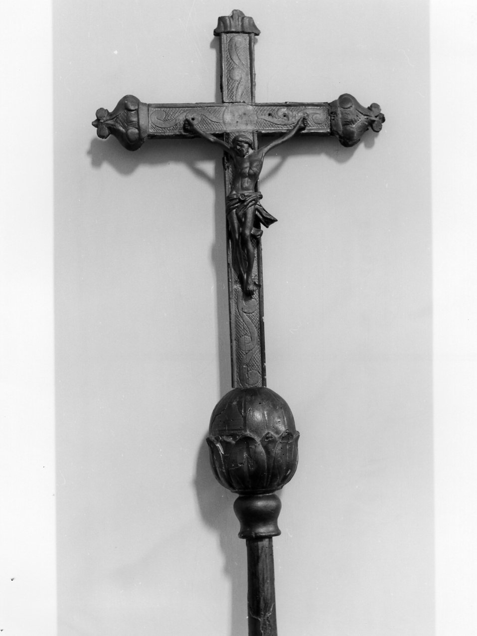 croce processionale - bottega napoletana (fine sec. XIX)