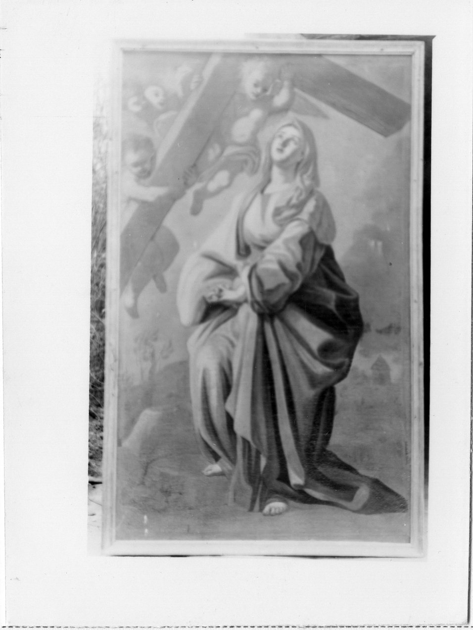 adorazione della croce (dipinto) - ambito campano (fine sec. XVII)